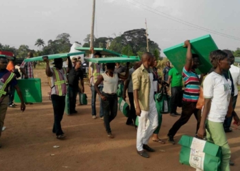 INEC Ad-Hoc Staffs mobilising for elections