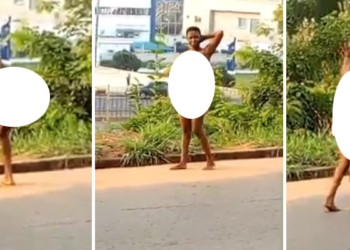 Young Lady Runs Mad, Goes Naked In Public In Awka, Anambra