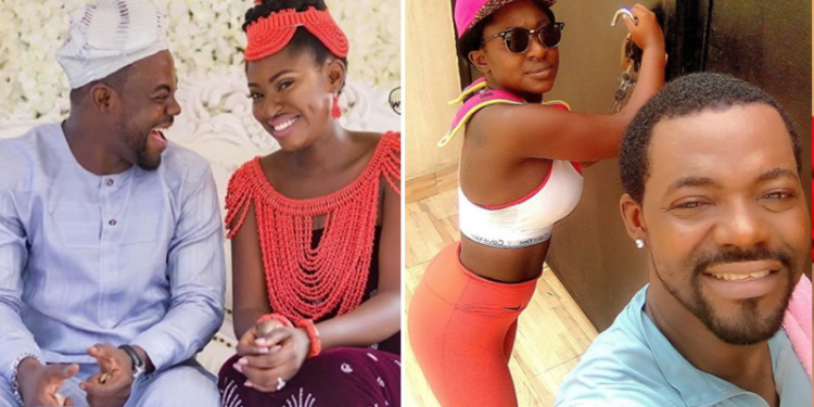 Yvonne Jegede and ex-hubby, Abounce