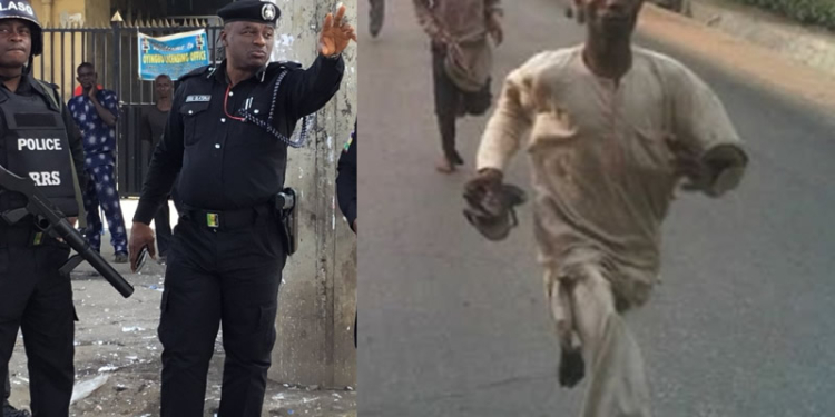 Nigerian Police, man on the run