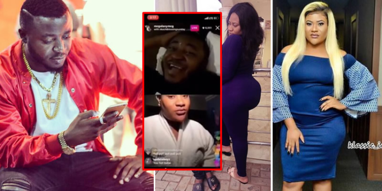 Nkechi Blessing jumps on MC Galaxy's Freaky Friday Instagram live feed