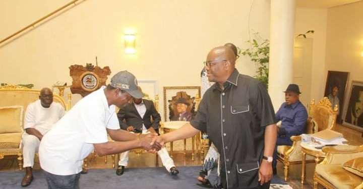 Governor Wike receives AAC Deputy governorship candidate, Akpo Bomba Yeeh