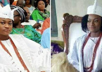 Regent Taiwo Oyebola Agbona, a young Nigerian lady who ruling as a King