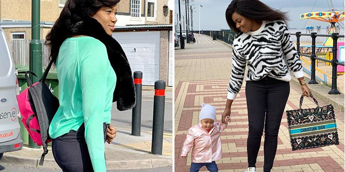 Yvonne Nelson appears in UK newspaper over latest photo with daughter