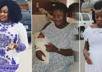 Nollywood actress welcomes baby girl in the US