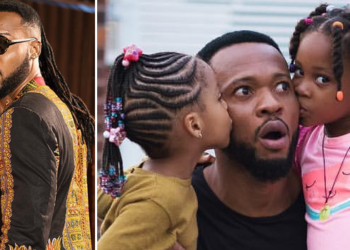 Lovely new photos of Flavour and his daughters