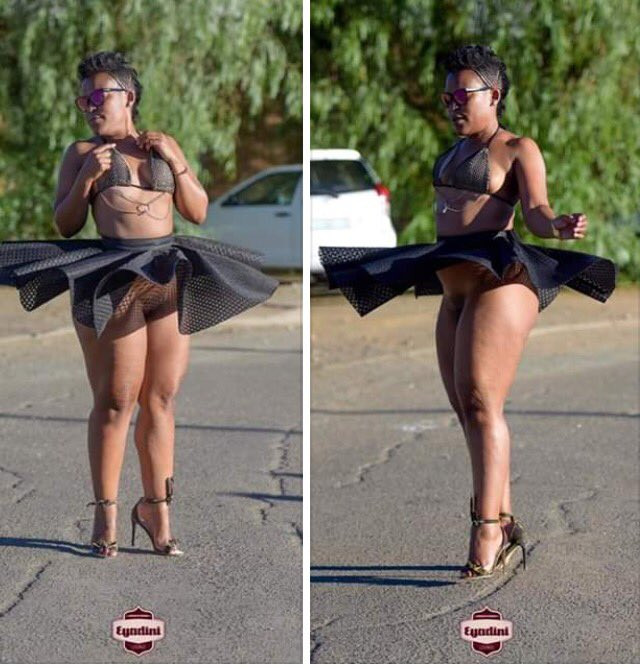 South African 'pantless dancer' Zodwa Wabantu goes underwear-free...
