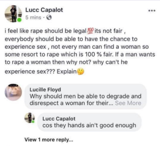 "I feel like rape should be legal" - Man explains and gets the support of other men