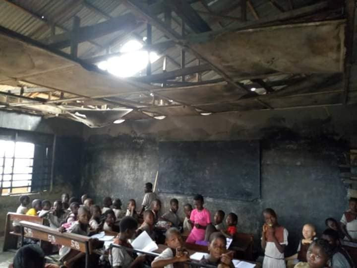 Photos: Delta state government begins renovation on primary school after video of little girl complaining about being sent home went viral