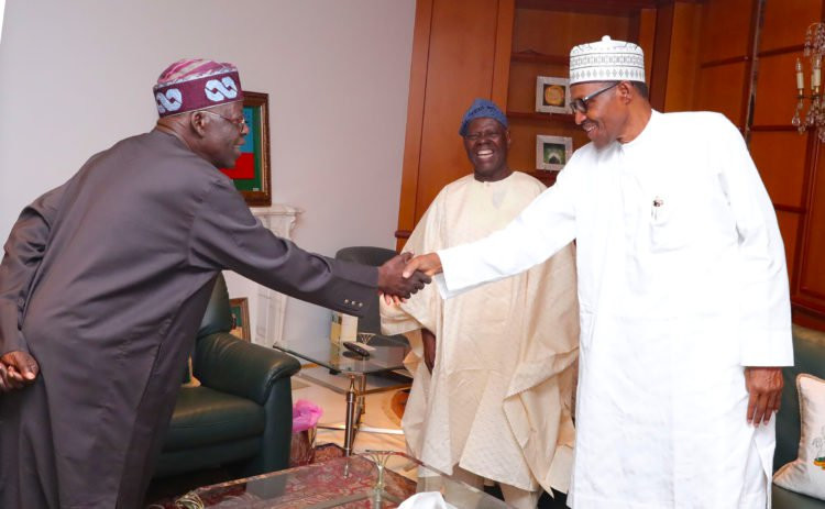 Photos: President Buhari receives Tinubu in Abuja