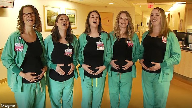 Nine nurses in the same labour unit are all pregnant at the same time