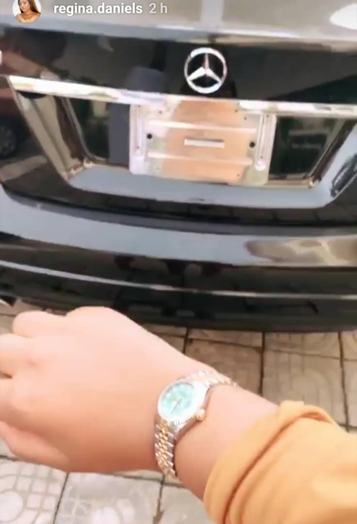 Actress Regina Daniels shows off N3.3m Rolex watch, claims it is hers!