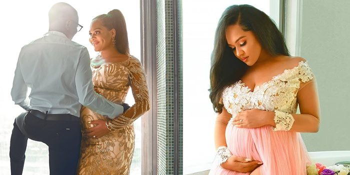 Tania shared these lovely photos from her maternity shoot on Instagram