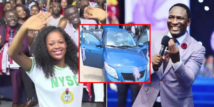 Prophet  Fufeyin surprises Stephanie Idolor with a car