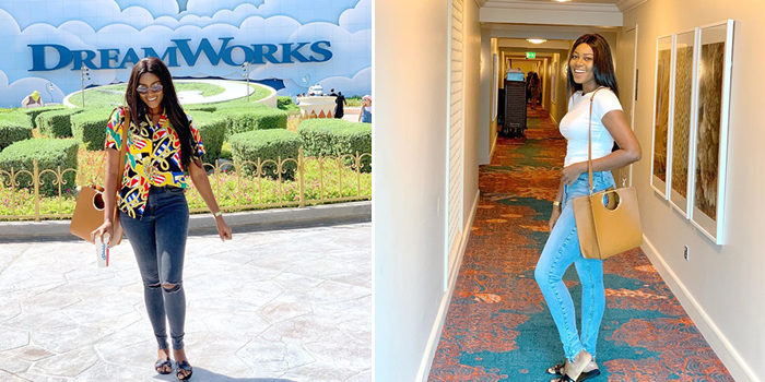 Between Yvonne Nelson and a fan who noticed she's rocked the same slippers multiple times