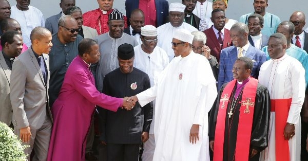 Buhari meets Christian Leaders in Aso Rock