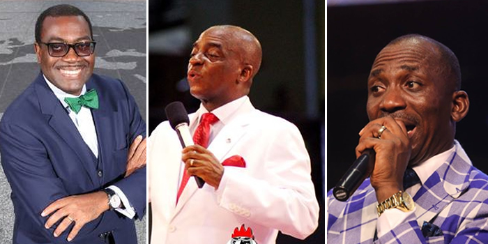 Oyedepo, Enenche and five other Nigerians listed among 100 most reputable people on earth