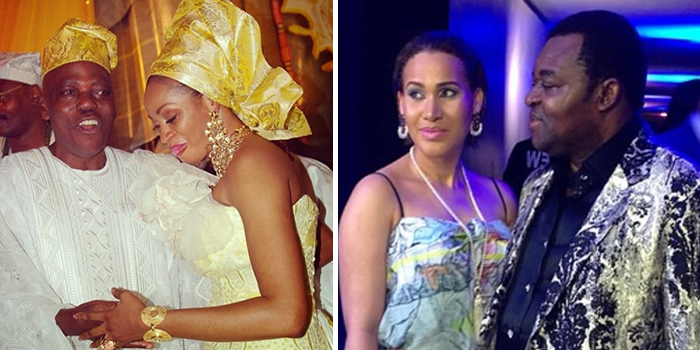 5 Nigerian billionaires who got married to beautiful younger ladies