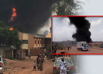 Fire outbreak at Onipepeye, Ibadan