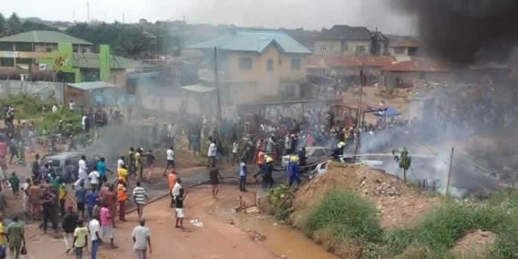 Fatal Tanker fire in Ibadan