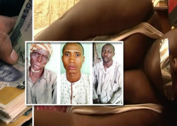 Inset: The rapists; Hassan Suleiman, Ibrahim Usman and Adamu Audu