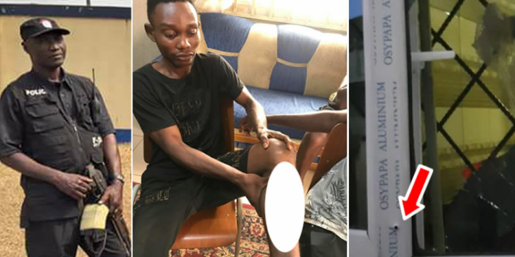 Young man hit by stray bullet from SARS