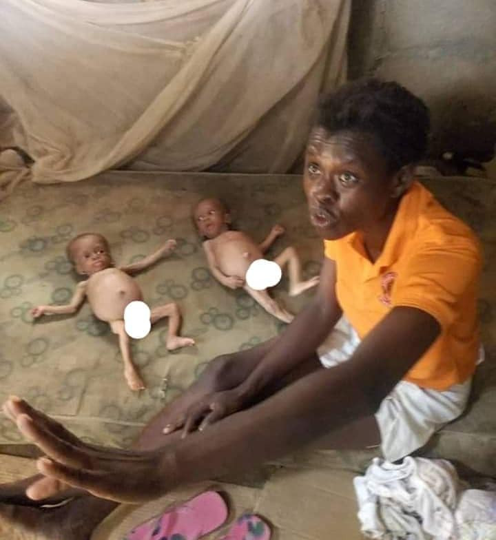 Lagos state government takes custody of mother of malnourished twins in viral video 