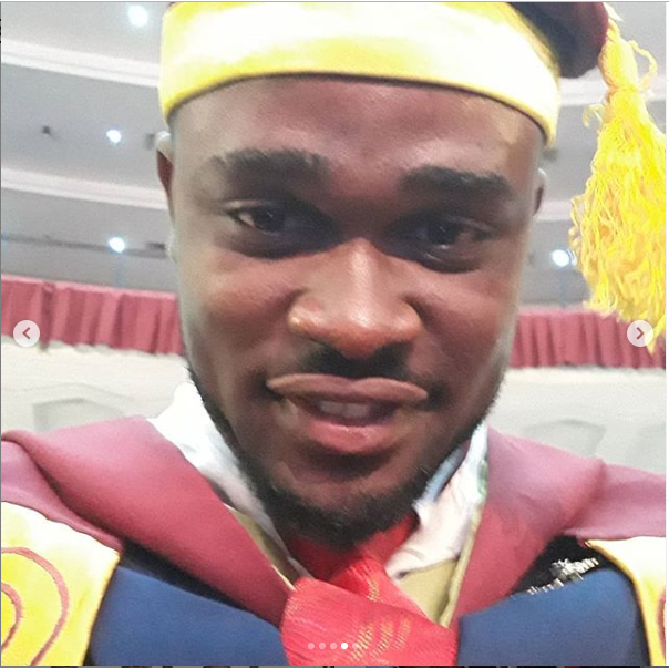 UNILAG student emerges as the best graduating student 4-years after writing it down as his goal (Photos)