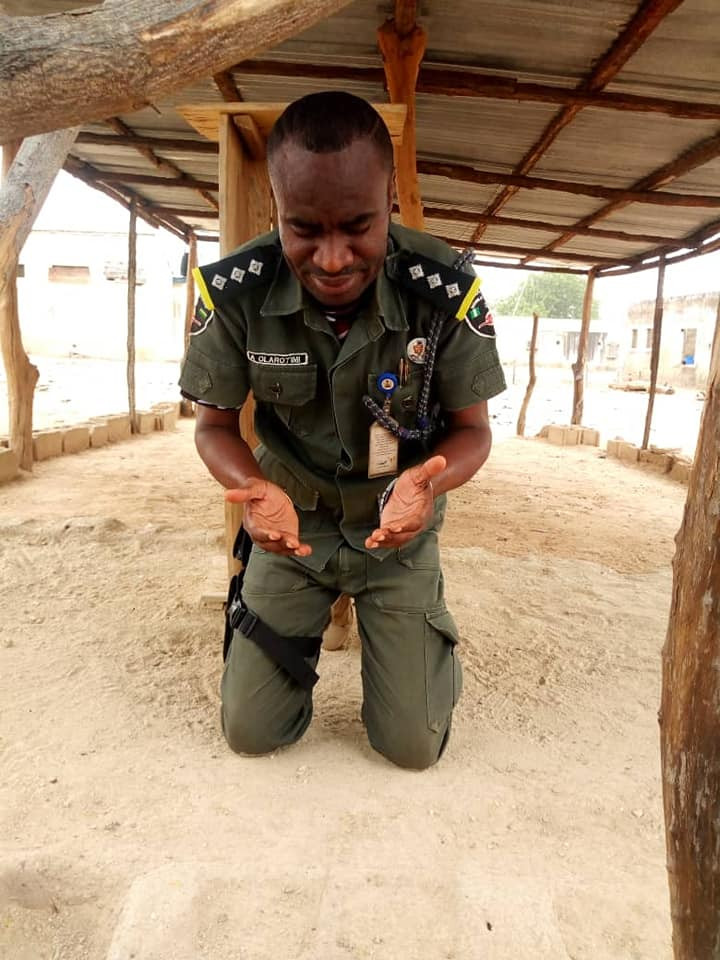Photos: Nigerian soldier appreciates God after himself and his colleagues returned to Lagos alive after their assignment in the North East