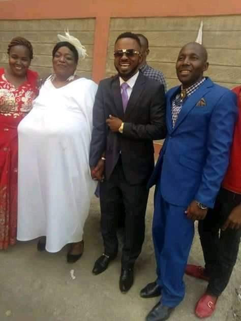 Wedding photos of a young man and his older wife with gigantic boobs, has got people talking