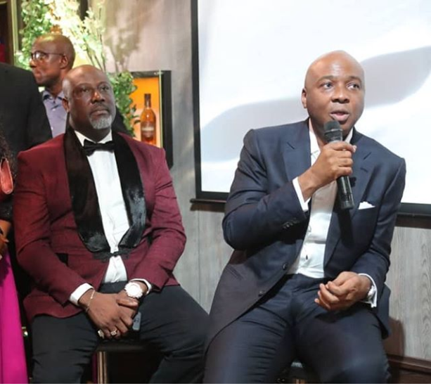 Check out dapper photos of Dino Melaye and Bukola Saraki as they stepped out for an event together