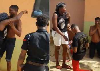 Man proposes to girlfriend during a fake police invasion