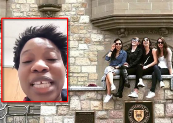 University of Saskatchewan in Canada; Inset: Nigerian student, Ife who's accusing the school of racism