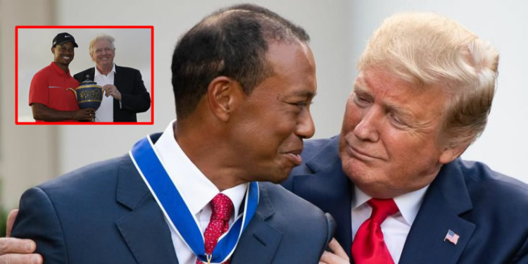 President Donald Trump, Tiger Woods