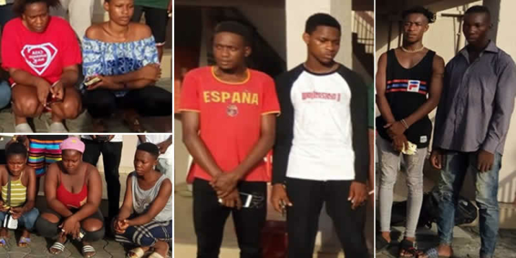 Yahoo boys and girls arrested in port Harcourt