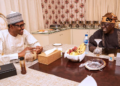 Buhari and Tinubu in Aso Villa