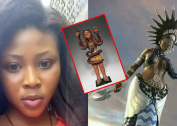 Nigerian lady claims to be ogbanje as she celebrates mammy water goddess