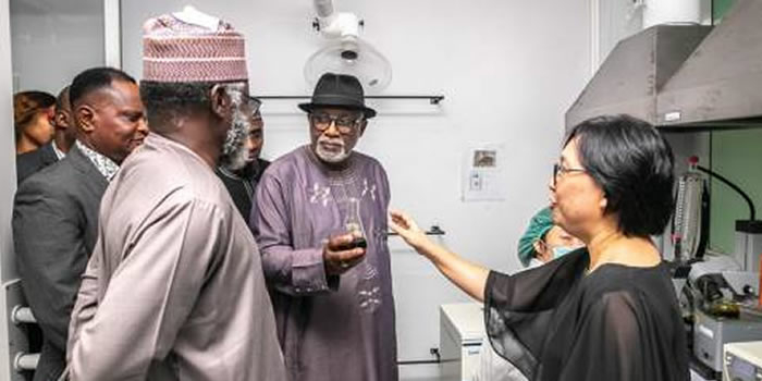 Governor of Ondo State, Rotimi Akeredolu and Muhammad Abdallah, the chairman of the National Drug Law Enforcement Agency in Thailand