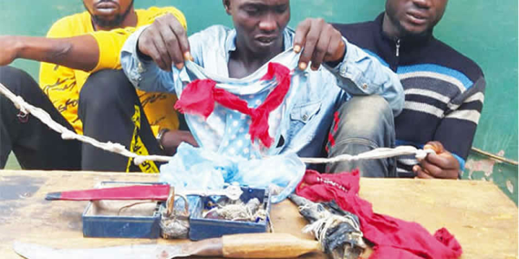 Three men nabbed for stealing female pant in Ogun