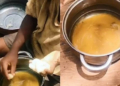 2 Kids use dirty water as soup