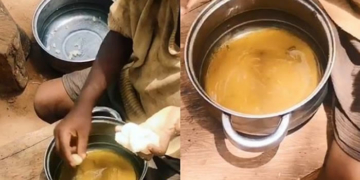 2 Kids use dirty water as soup