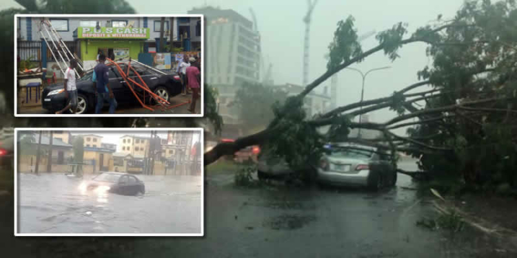 Early morning rain wreaks havoc in Lagos community [photo crdt: THE NATION]