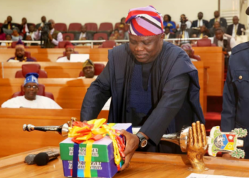 Governor Ambode presenting 2019 Budget to Lagos State House of Assembly