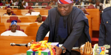 Governor Ambode presenting 2019 Budget to Lagos State House of Assembly