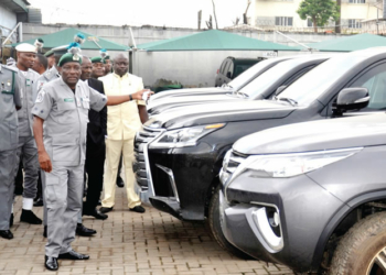 Filed photo:12 illegally imported exotic cars, contraband worth N240m seized by Customs