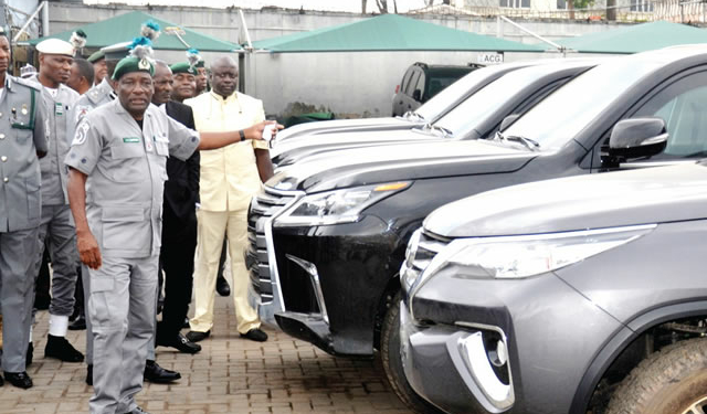 Filed photo:12 illegally imported exotic cars, contraband worth N240m seized by Customs