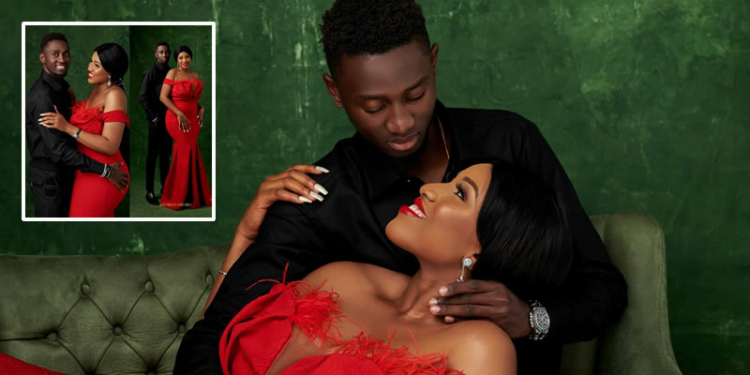 pre-wedding photos of Super Eagles star Wilfred Ndidi and his lover, Dinma