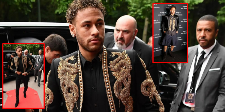 Football star, Neymar steps out in stylish outfit