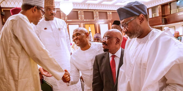 Buhari meets Dangote, Otedola, others in Aso Rock