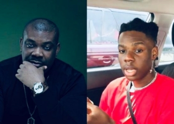 Photo collage of Don Jazzy and Rema
